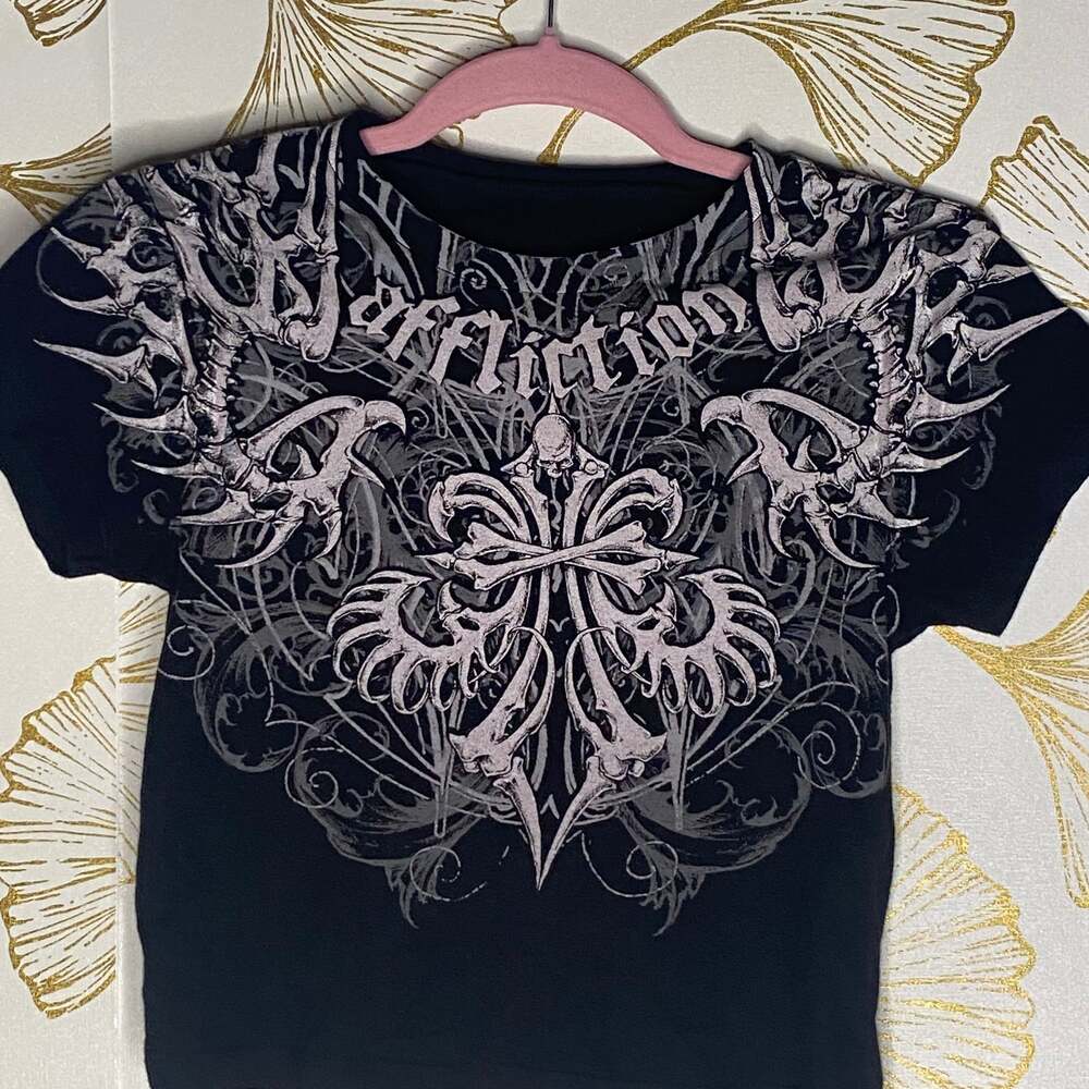 Affliction Skeleton Black T-Shirt